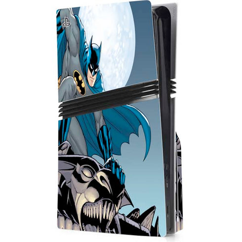DC Comics Batman Watches Over the City PS5 Pro Disk Console Skin
