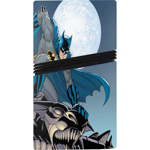 DC Comics Batman Watches Over the City PS5 Pro Disk Console Skin
