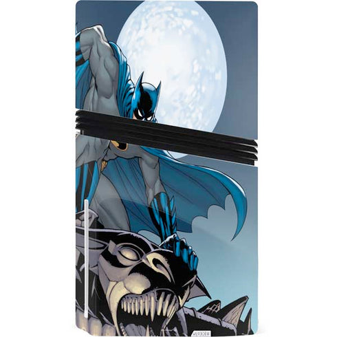 DC Comics Batman Watches Over the City PS5 Pro Disk Console Skin