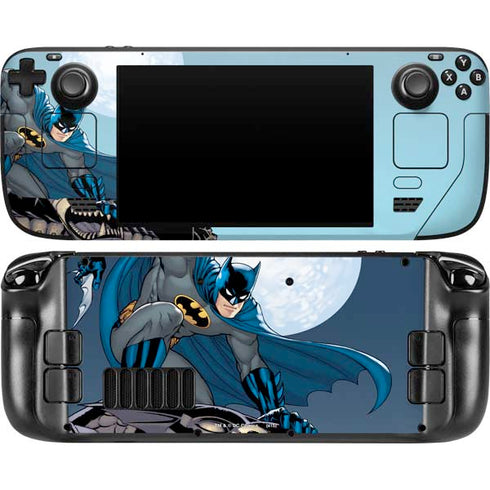 DC Comics Batman Watches Over the City Steam Deck Handheld Gaming Computer OLED Skin