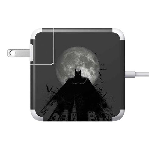 DC Comics Batman On City with Moon Art 85W Power Adapter (15 and 17 inch MacBook Pro Charger) Skin
