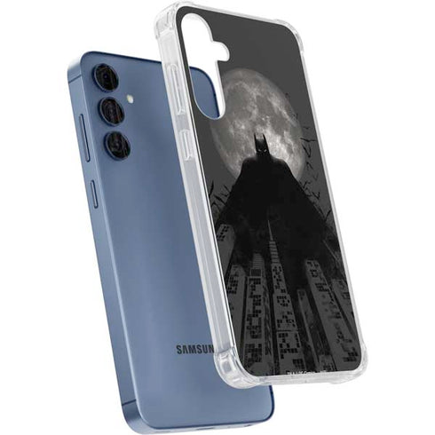 DC Comics Batman On City with Moon Art Galaxy A35 5G Clear Case