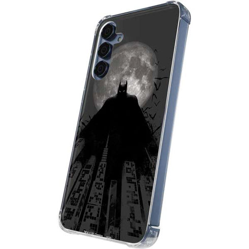 DC Comics Batman On City with Moon Art Galaxy A55 5G Clear Case