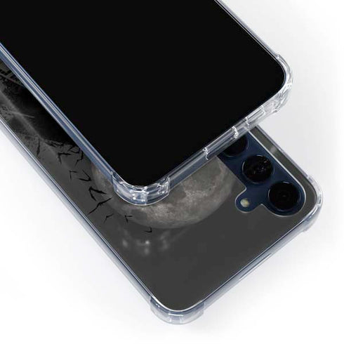 DC Comics Batman On City with Moon Art Galaxy A55 5G Clear Case