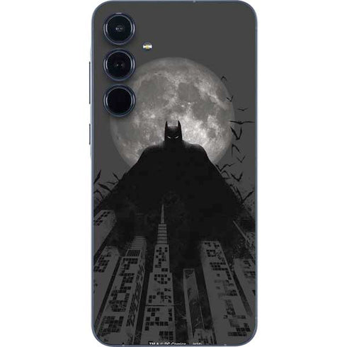 DC Comics Batman On City with Moon Art Galaxy A55 5G Skin