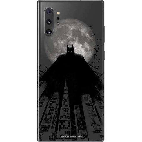 DC Comics Batman On City with Moon Art Galaxy Note 10 Plus Skin