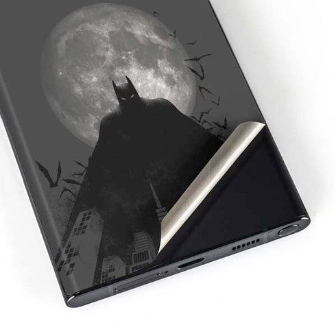 DC Comics Batman On City with Moon Art Galaxy Skins