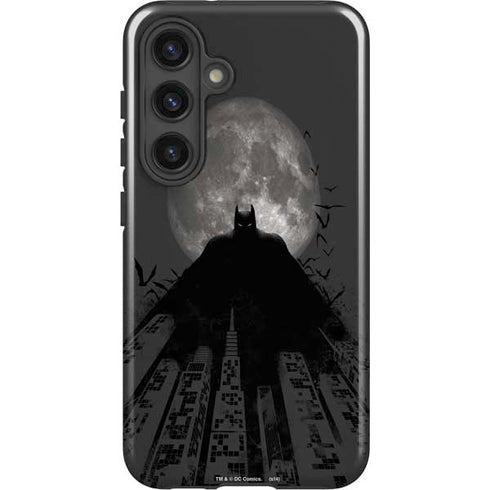 DC Comics Batman On City with Moon Art Galaxy S25 Impact Case