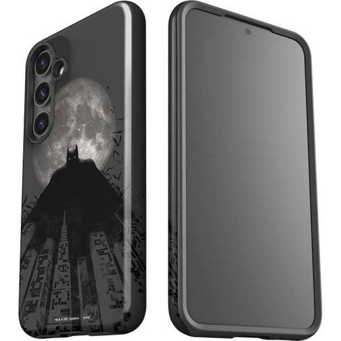 DC Comics Batman On City with Moon Art Galaxy S25 Impact Case