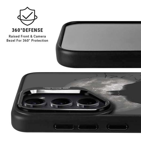 DC Comics Batman On City with Moon Art Galaxy S25 Kickstand Case