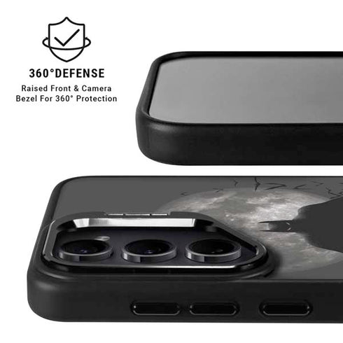 DC Comics Batman On City with Moon Art Galaxy S25 Plus Kickstand Case