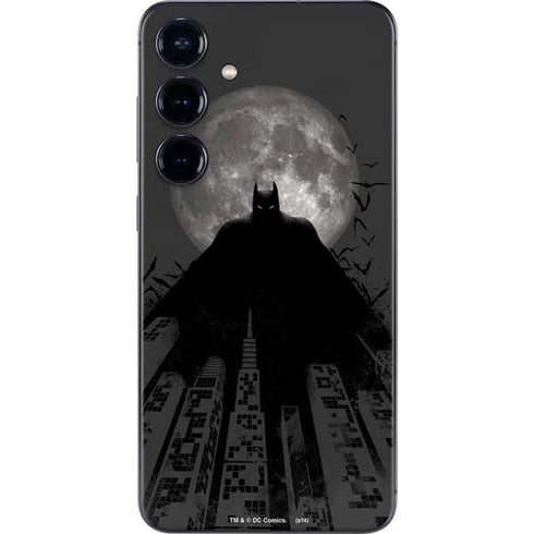 DC Comics Batman On City with Moon Art Galaxy S24 Plus Skin