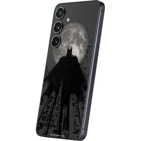 DC Comics Batman On City with Moon Art Galaxy S24 Plus Skin