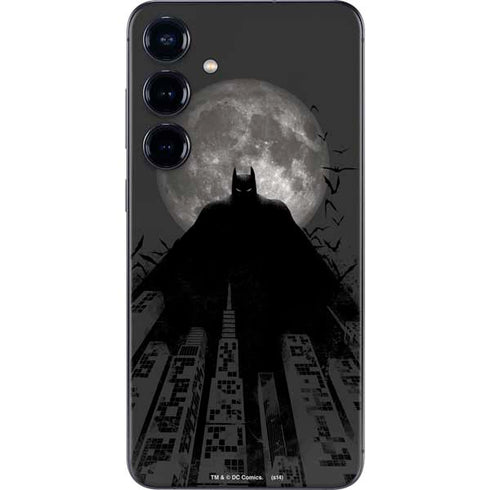 DC Comics Batman On City with Moon Art Galaxy S25 Skin