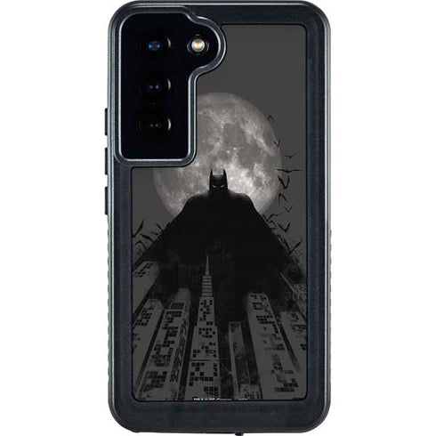 DC Comics Batman On City with Moon Art Galaxy S24 Waterproof Case