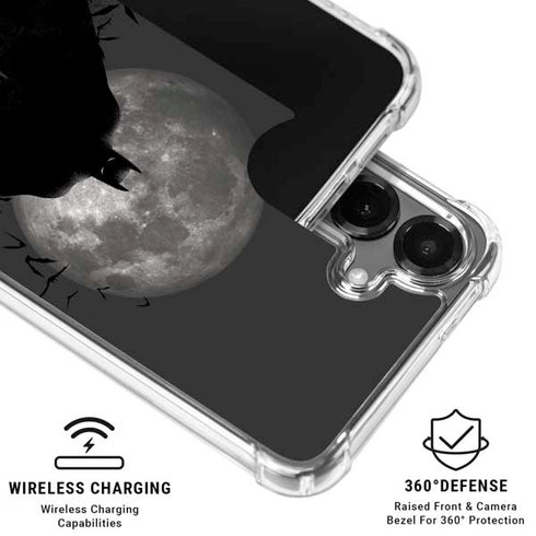 DC Comics Batman On City with Moon Art Galaxy S26 Clear Case