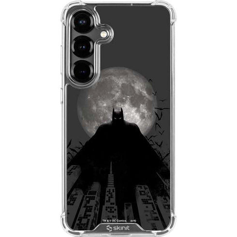 DC Comics Batman On City with Moon Art Galaxy S26 Plus Clear Case