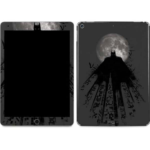 DC Comics Batman On City with Moon Art iPad Skins