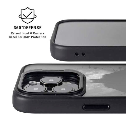 DC Comics Batman On City with Moon Art iPhone 15 Pro Max Kickstand Case