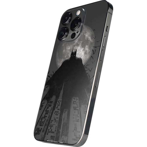 DC Comics Batman On City with Moon Art iPhone 15 Pro Max Skin