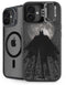 DC Comics Batman On City with Moon Art iPhone 16 Plus Kickstand Case