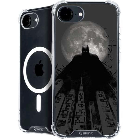 DC Comics Batman On City with Moon Art iPhone 16e MagSafe Case