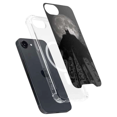 DC Comics Batman On City with Moon Art iPhone 16e MagSafe Case