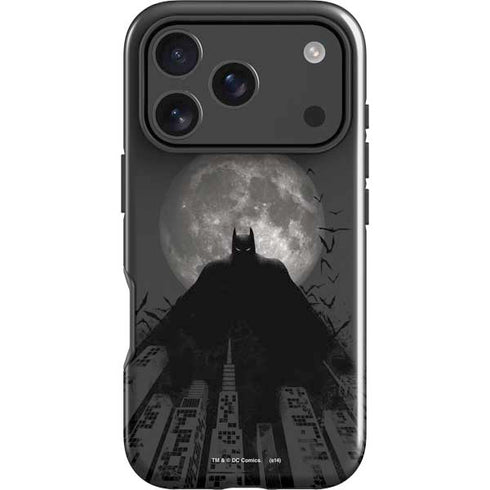 DC Comics Batman On City with Moon Art iPhone 18 Pro Max Impact Case