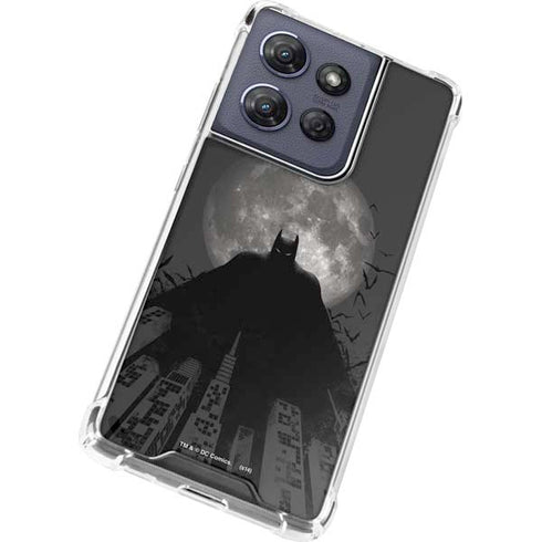 DC Comics Batman On City with Moon Art Moto G Play 5G (2025) Clear Case