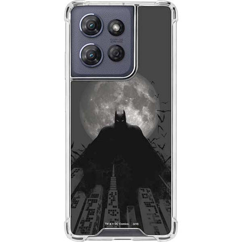 DC Comics Batman On City with Moon Art Moto G Power 5G (2025) Clear Case