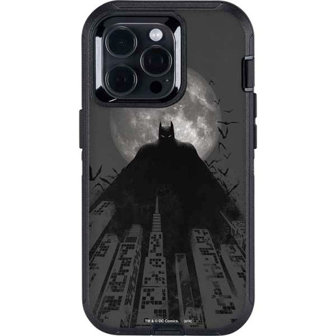 DC Comics Batman On City with Moon Art Otterbox Defender iPhone Skin