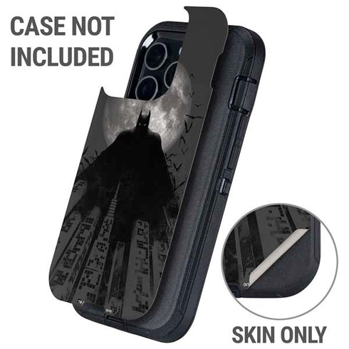 DC Comics Batman On City with Moon Art Otterbox Defender iPhone Skin