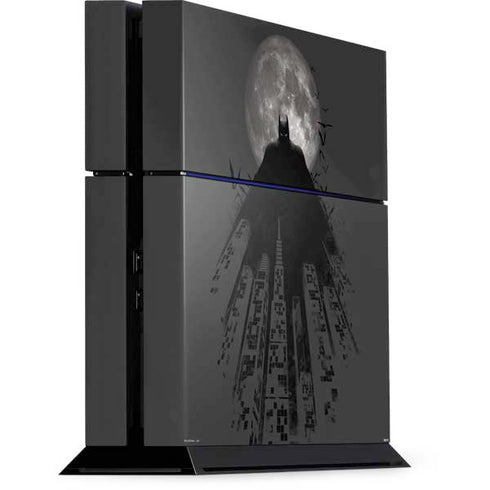 DC Comics Batman On City with Moon Art PlayStation PS4 Skins