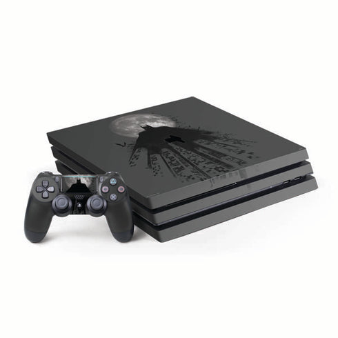 DC Comics Batman On City with Moon Art PlayStation PS4 Skins