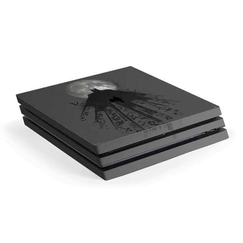 DC Comics Batman On City with Moon Art PlayStation PS4 Skins