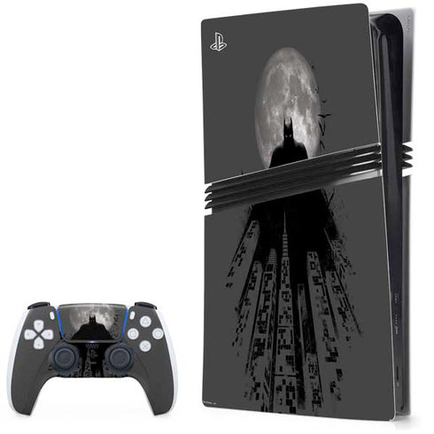DC Comics Batman On City with Moon Art PlayStation PS5 Skins