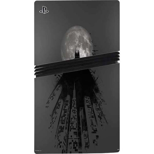 DC Comics Batman On City with Moon Art PS5 Pro Bundle Skin