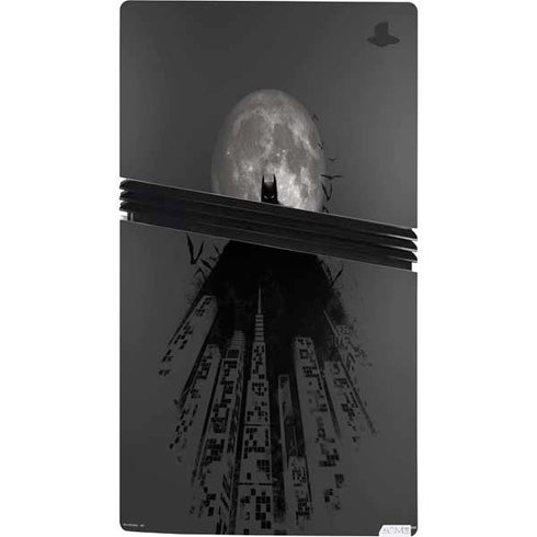 DC Comics Batman On City with Moon Art PS5 Pro Console Skin