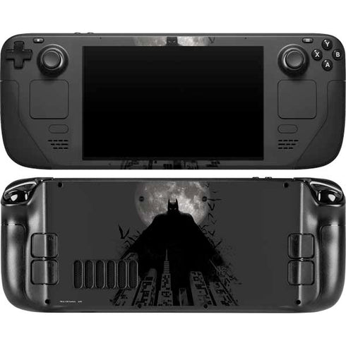 DC Comics Batman On City with Moon Art Steam Deck Handheld Gaming Computer OLED Skin