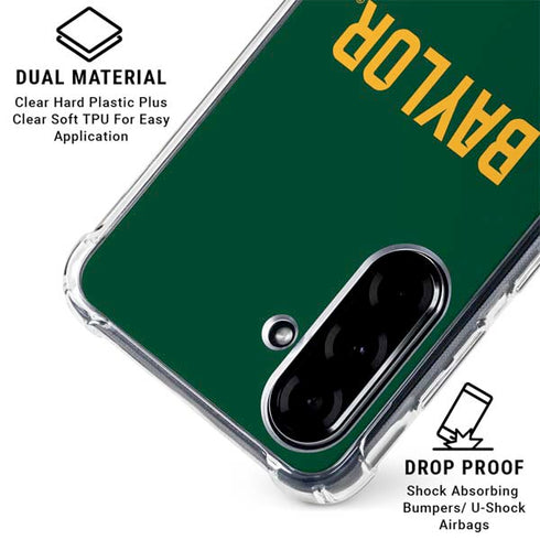 Baylor University BU Split Galaxy A36 5G Clear Case
