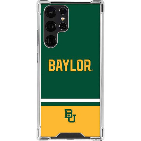 Baylor University BU Split Galaxy S23 Ultra Clear Case