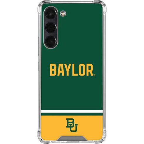 Baylor University BU Split Galaxy S24 FE Clear Case