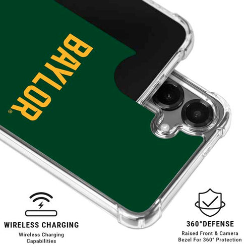 Baylor University BU Split Galaxy S26 Plus Clear Case