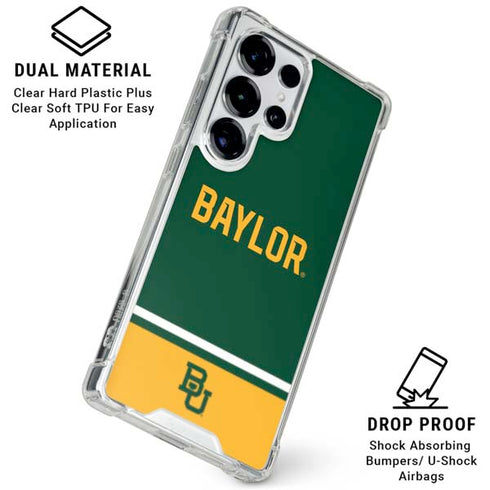 Baylor University BU Split Galaxy S26 Ultra Clear Case