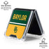 Baylor University BU Split Galaxy Z Flip6 Clear Case
