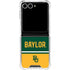 Baylor University BU Split Galaxy Z Flip7 Clear Case