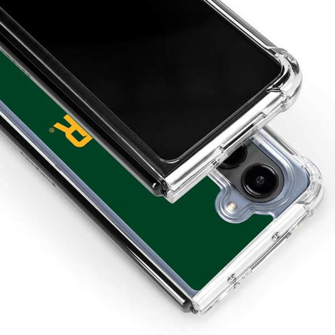 Baylor University BU Split Galaxy Z Fold5 5G Clear Case