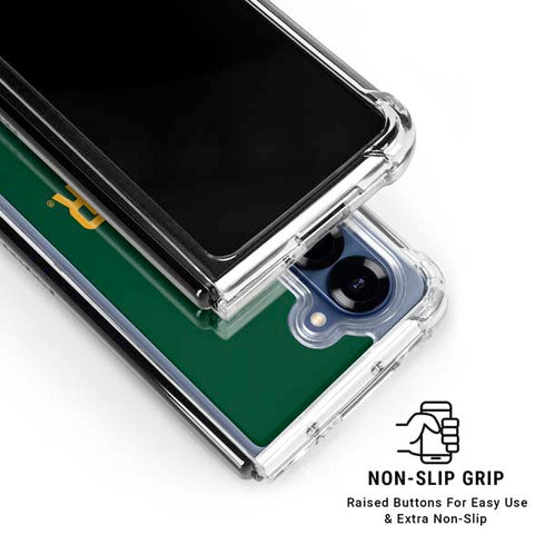 Baylor University BU Split Galaxy Z Fold7 Clear Case