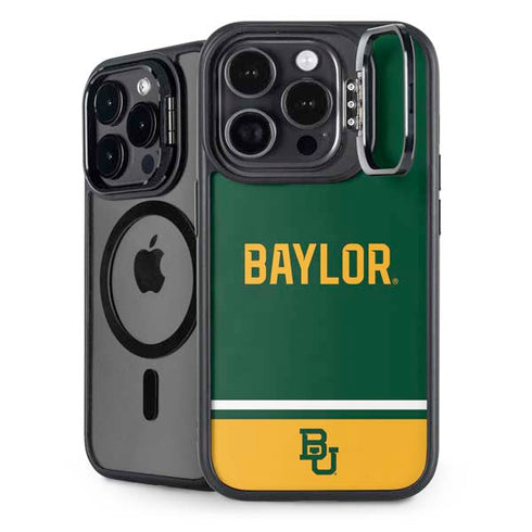 Baylor University BU Split iPhone 14 Pro Max Kickstand Case