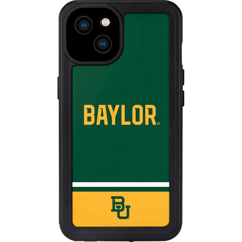 Baylor University BU Split iPhone 15 Plus Waterproof Case